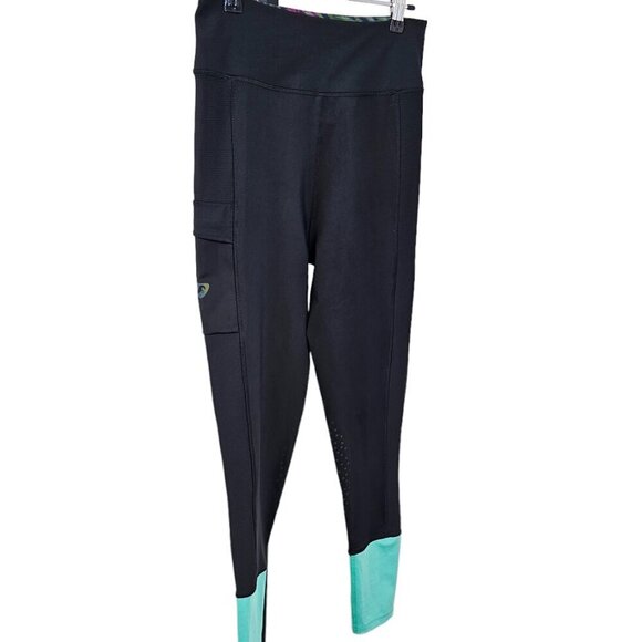 Aubrion Womens Manor Textured Riding Tights Size 6 Black Equestrian Horse Riding - Picture 7 of 9